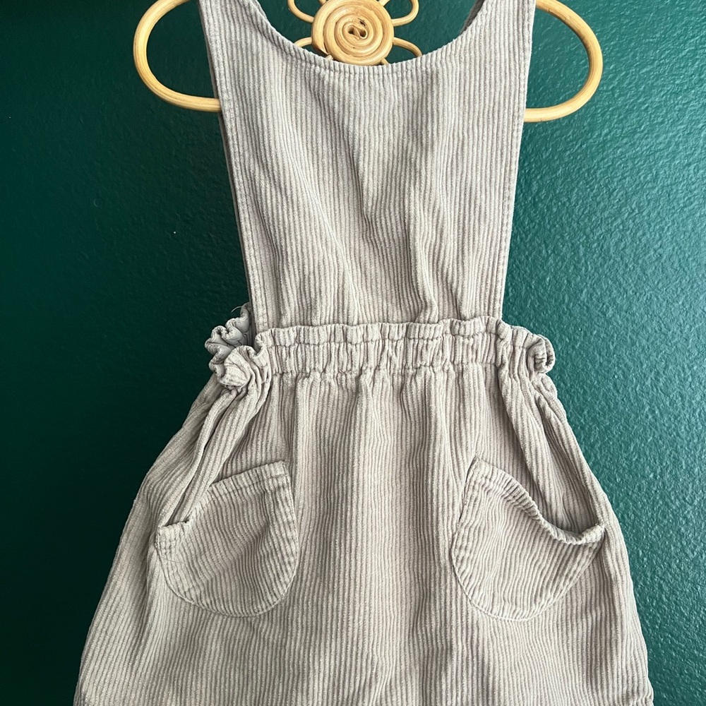 Zara pinafore corduroy dress